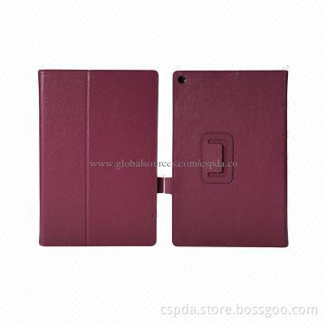 PU Back Stand Cases for Sony Xperia Tablet Z2, Can Change for Other Colors and Materials